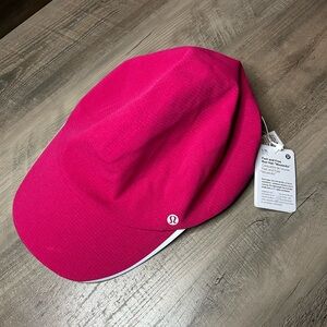 NWT Lululemon Fast & Free Run Hat *Woven Air* Sz L/XL *passionate pink*